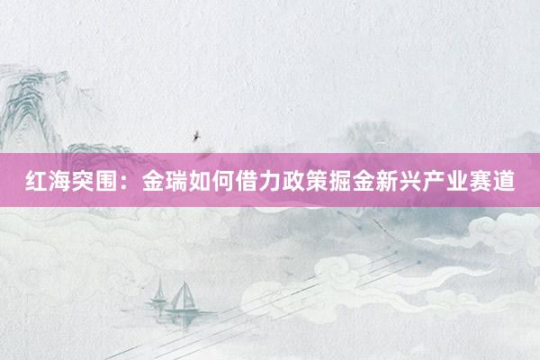 红海突围：金瑞如何借力政策掘金新兴产业赛道