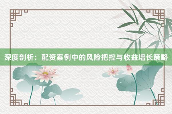 深度剖析：配资案例中的风险把控与收益增长策略